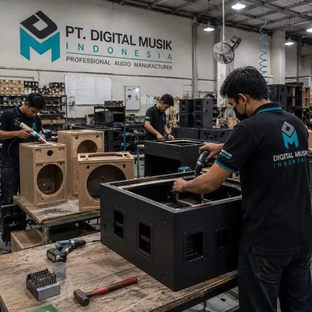Proses assembly speaker cabinet