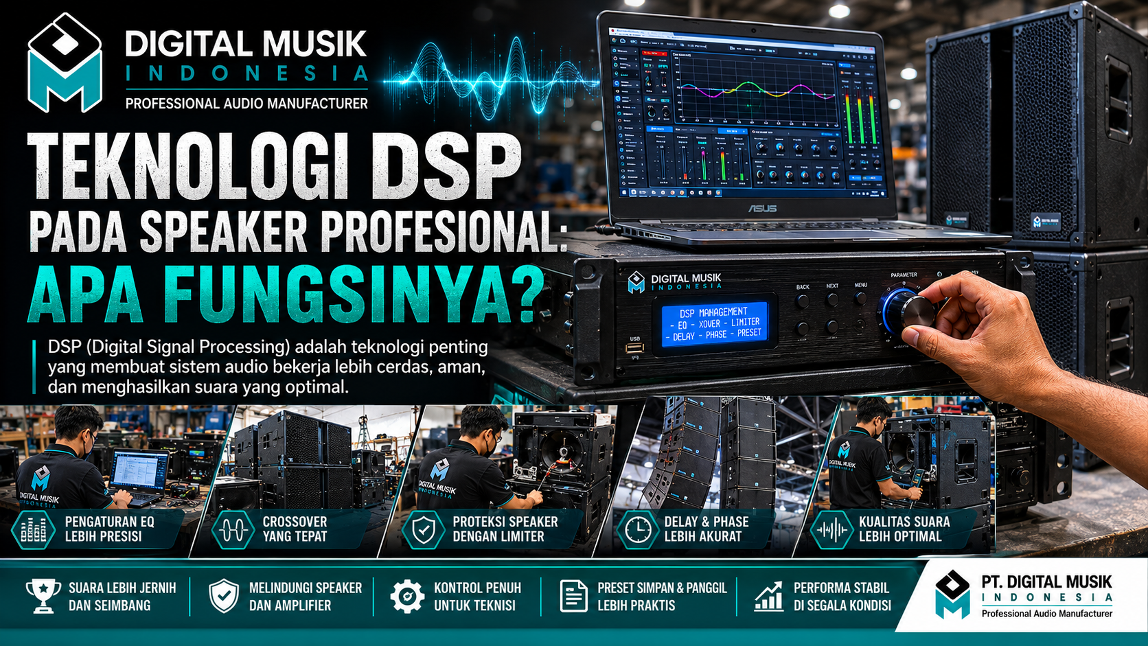 Teknologi DSP pada Speaker Profesional: Apa Fungsinya?