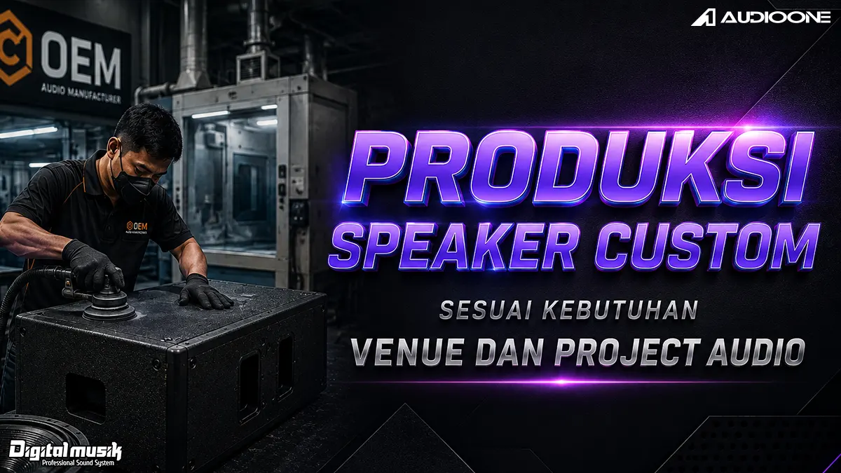 Produksi Speaker Custom Sesuai Kebutuhan Venue dan Project Audio