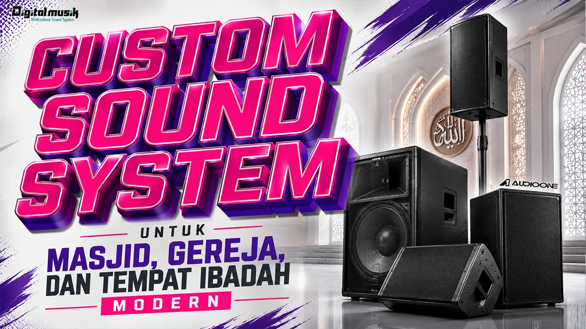 Instalasi OEM speaker untuk tempat ibadah modern oleh Digital Musik