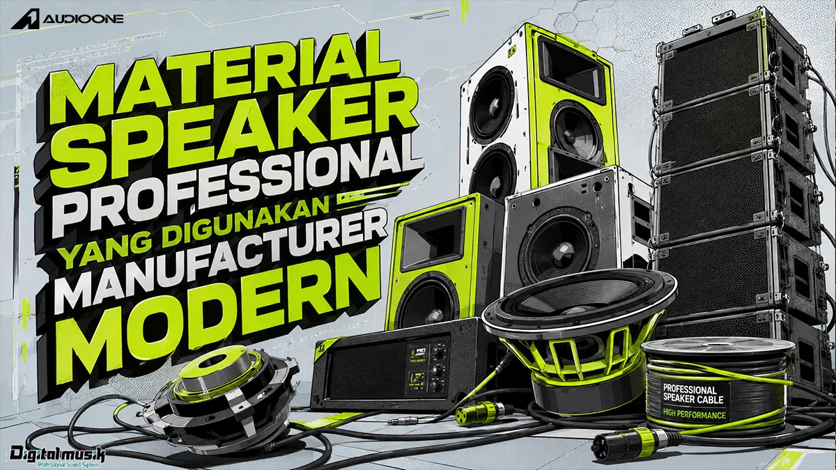 Material Speaker Professional yang Digunakan Manufacturer Modern
