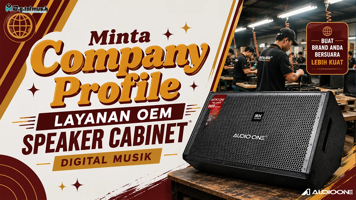 Proses diskusi teknis produksi speaker cabinet di workshop Digital Musik
