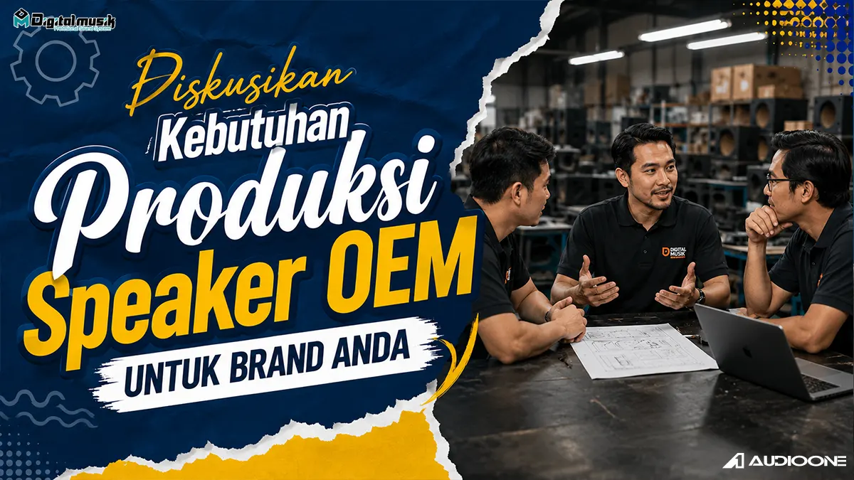 Proses manufaktur dan perakitan speaker cabinet di workshop Digital Musik