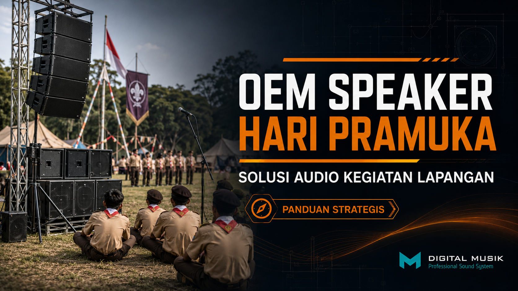 Proses manufaktur OEM speaker cabinet di workshop Digital Musik