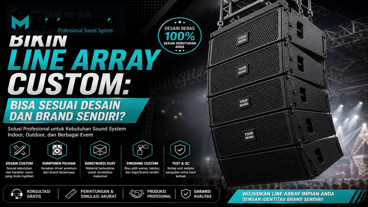 Make Custom Line Array: Can it be according to your own design and brand?