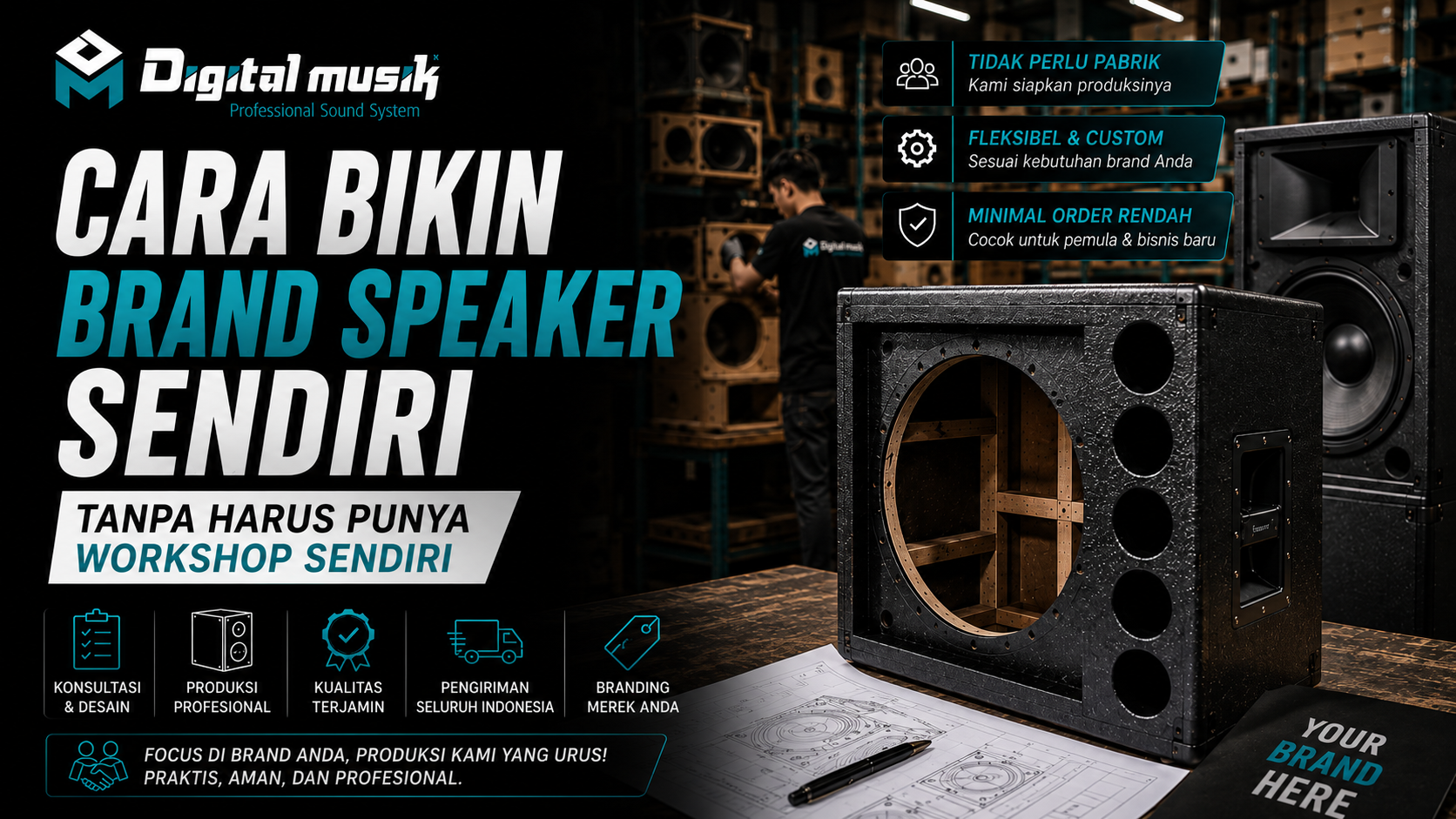 Cara Bikin Brand Speaker Sendiri Tanpa Harus Punya Workshop Sendiri