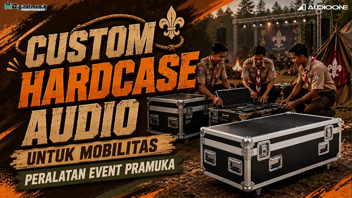 Proses fabrikasi custom hardcase audio untuk kebutuhan mobilitas event outdoor