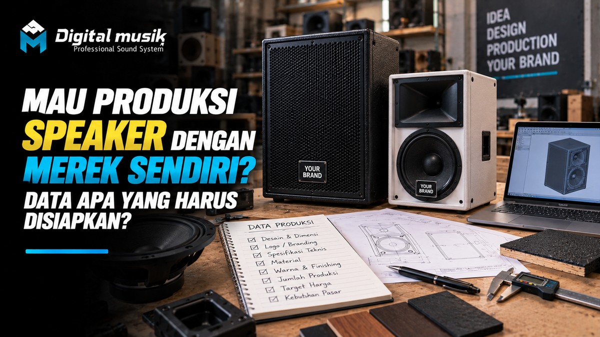 Mau Produksi Speaker dengan Merek Sendiri? Data Apa yang Harus Disiapkan?
