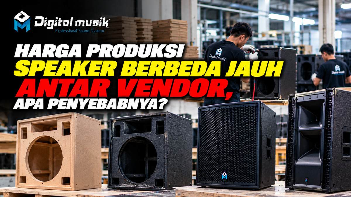 Ilustrasi perbandingan harga produksi speaker antar vendor