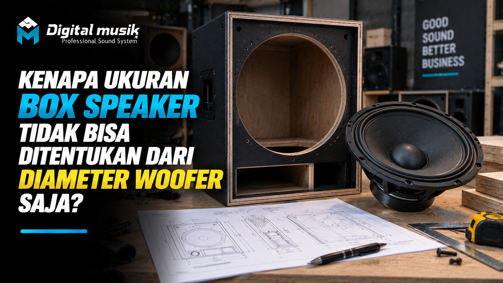 Kenapa Ukuran Box Speaker Tidak Bisa Ditentukan dari Diameter Woofer Saja?