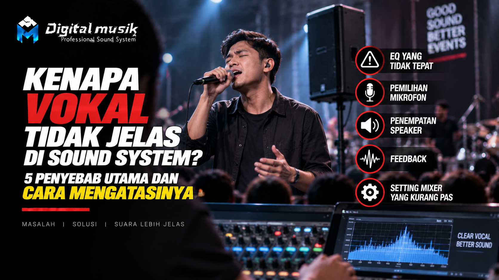 Kenapa Vokal Tidak Jelas di Sound System? 5 Penyebab Utama dan Cara Mengatasinya