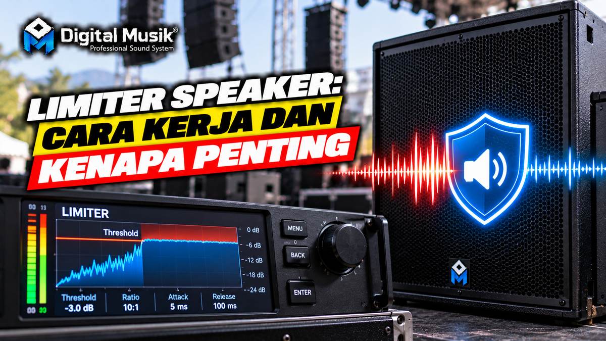 Ilustrasi diagram cara kerja limiter pada speaker