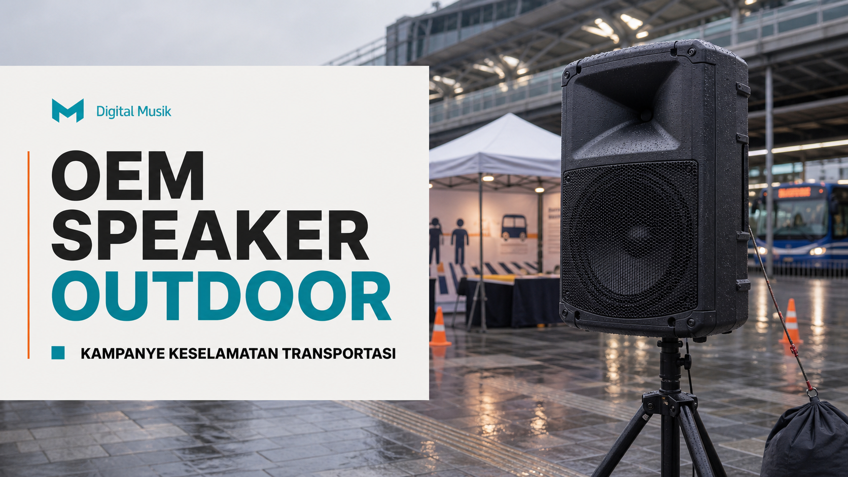 Proses produksi speaker outdoor kustom untuk kebutuhan kampanye publik