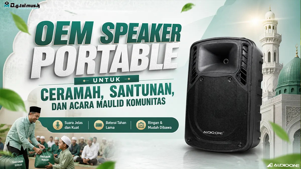 Proses manufaktur speaker portable untuk kebutuhan ceramah dan acara komunitas