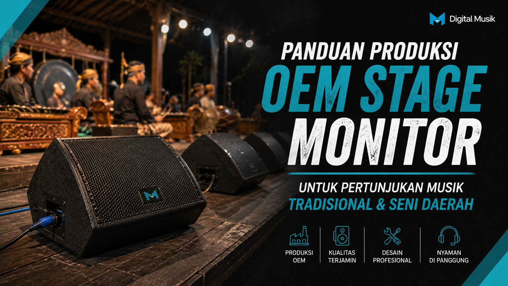 Production Guide OEM Stage Monitor for Traditional Music Performances and Regional Arts