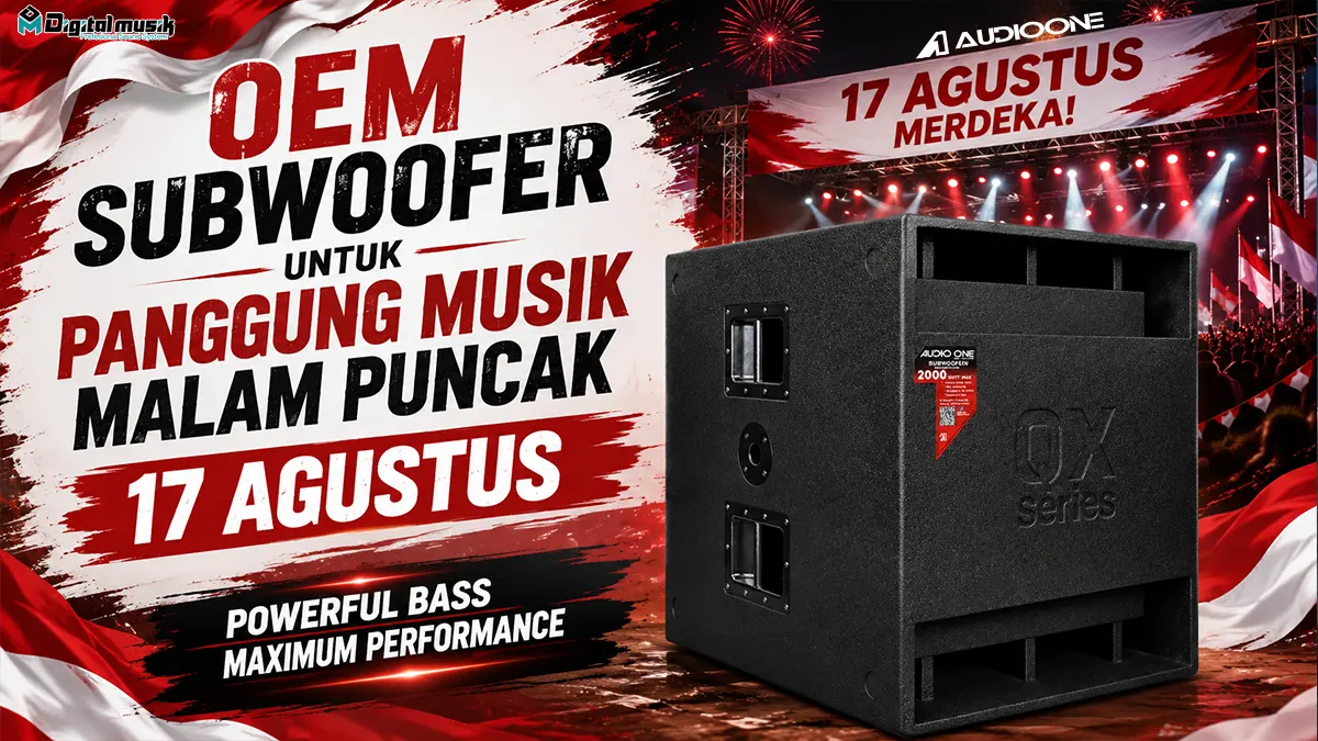 Proses manufaktur cabinet subwoofer profesional untuk kebutuhan panggung musik
