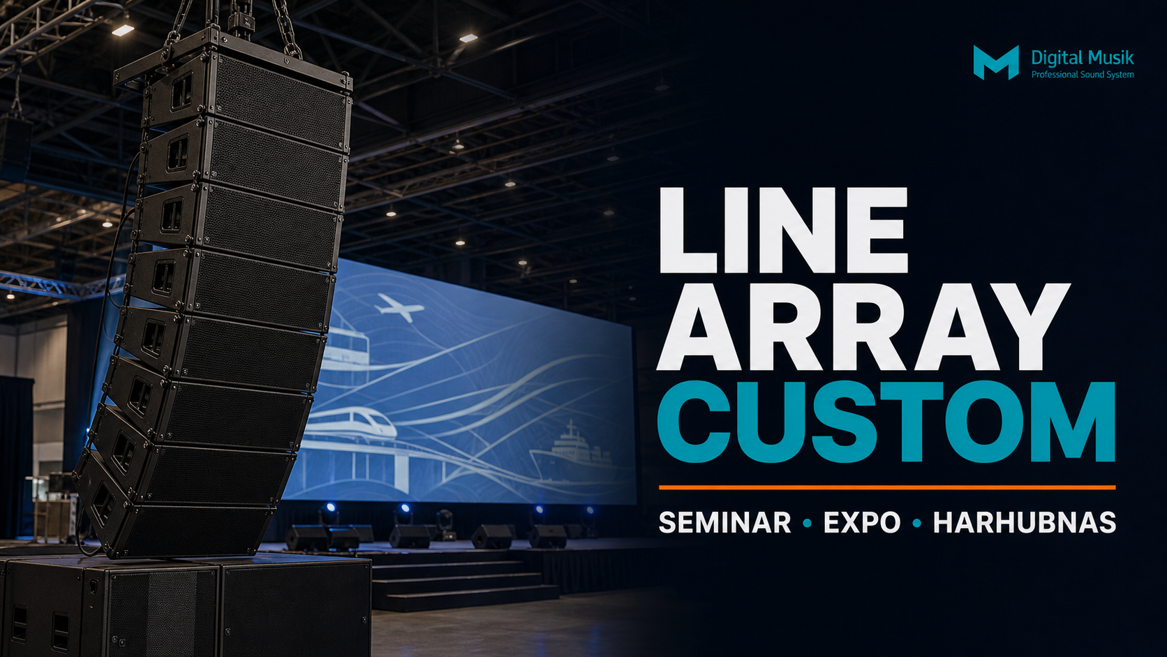 Proses manufaktur speaker line array custom di workshop Digital Musik