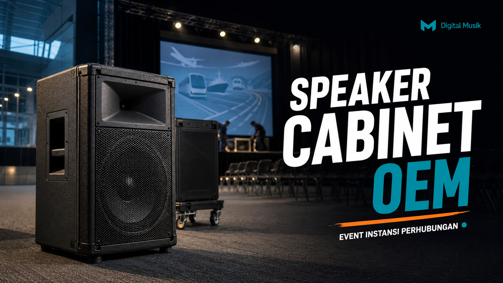 Proses manufaktur speaker cabinet custom di workshop Digital Musik Indonesia