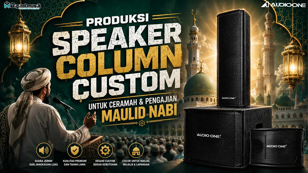 Panduan Produksi Speaker Column Custom untuk Ceramah dan Pengajian Maulid Nabi