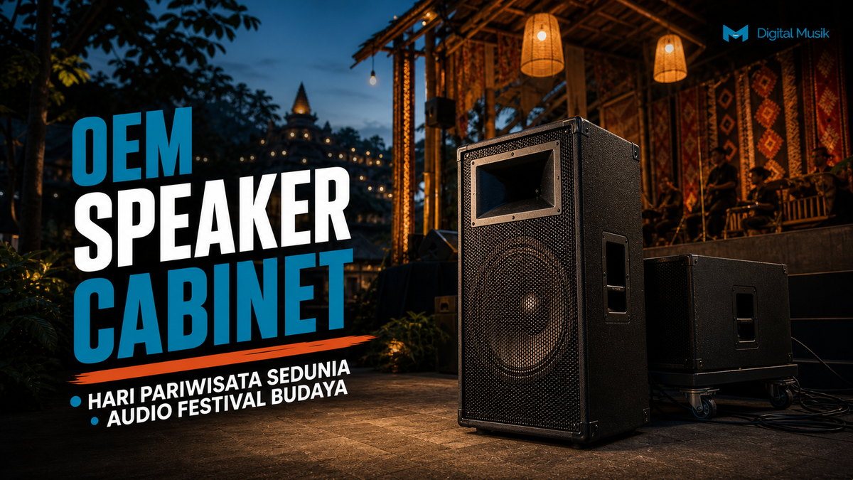 Proses manufaktur speaker outdoor custom di workshop Digital Musik