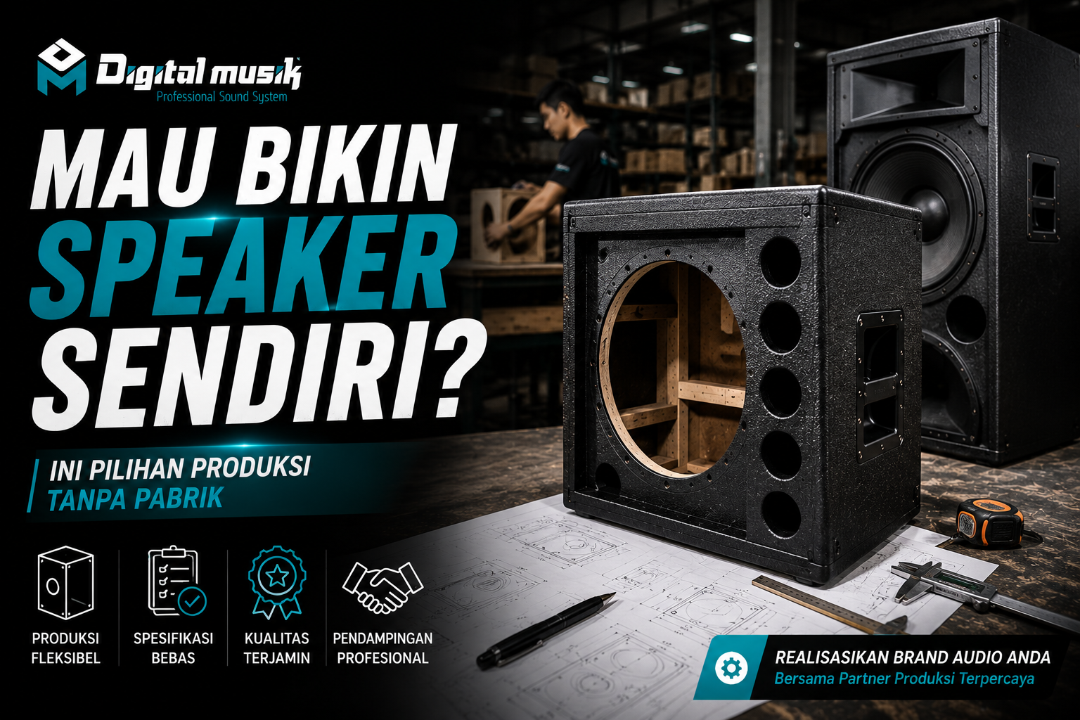 Mau Bikin Speaker Sendiri? Ini Pilihan Produksi Tanpa Pabrik
