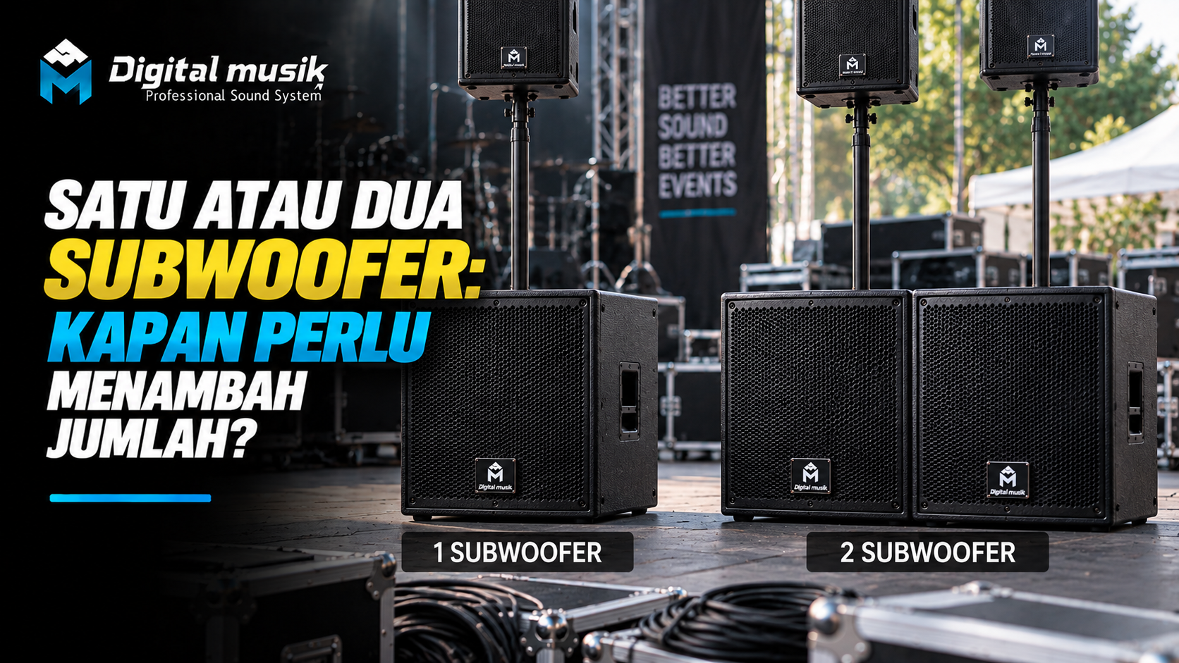 Perbandingan dua konfigurasi subwoofer dalam sebuah sistem audio
