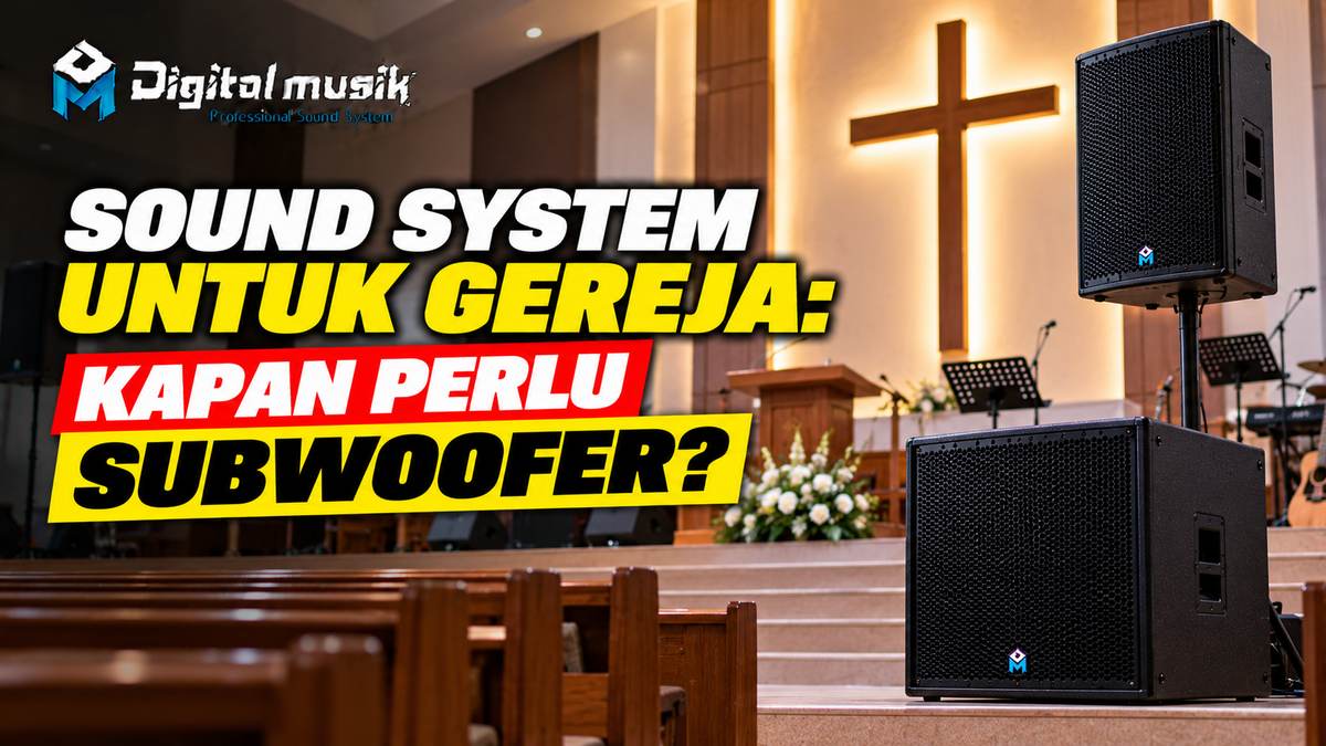 Sound System untuk Gereja: Kapan Perlu Subwoofer?