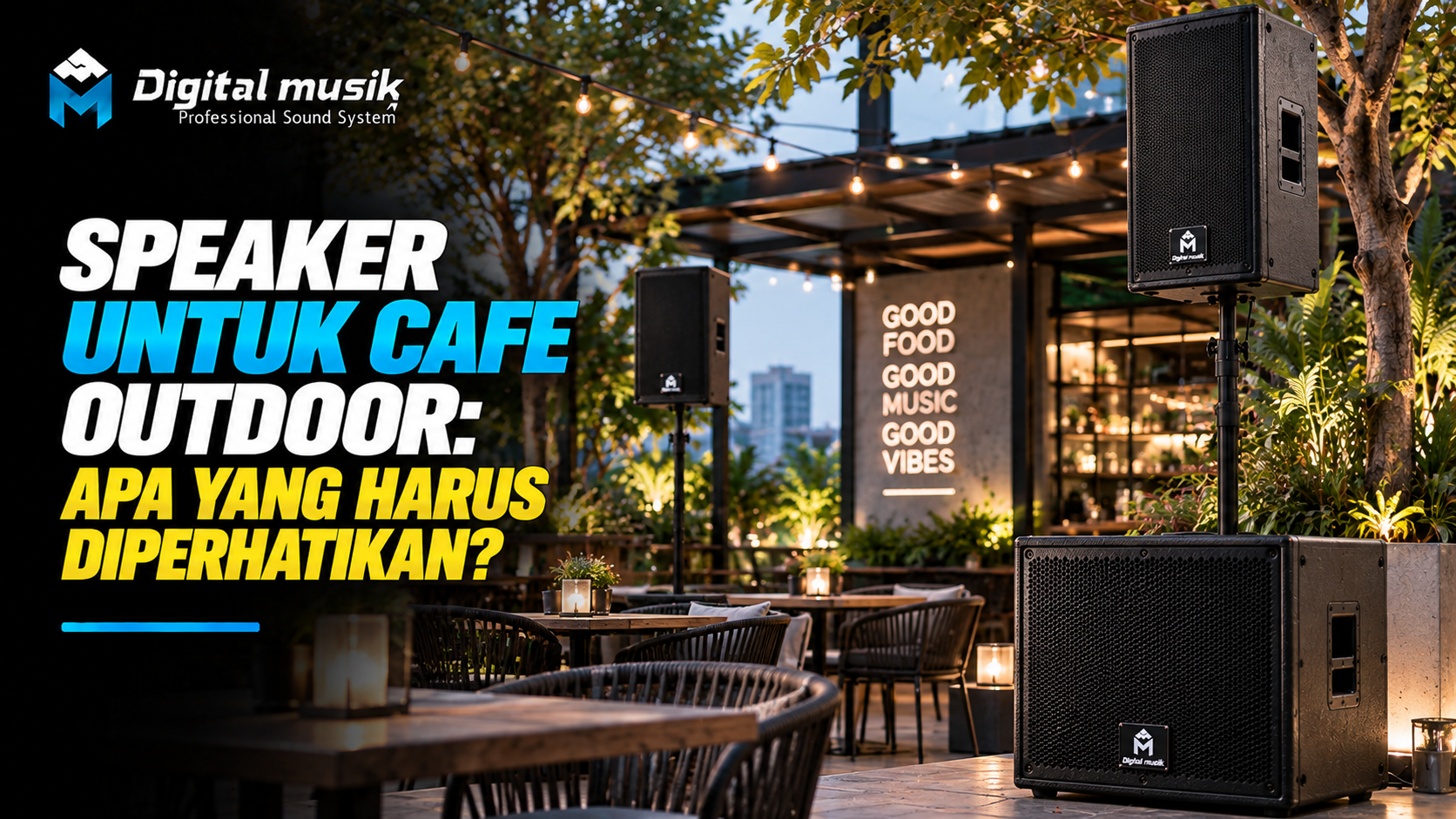 Speaker untuk Cafe Outdoor: Apa yang Harus Diperhatikan?