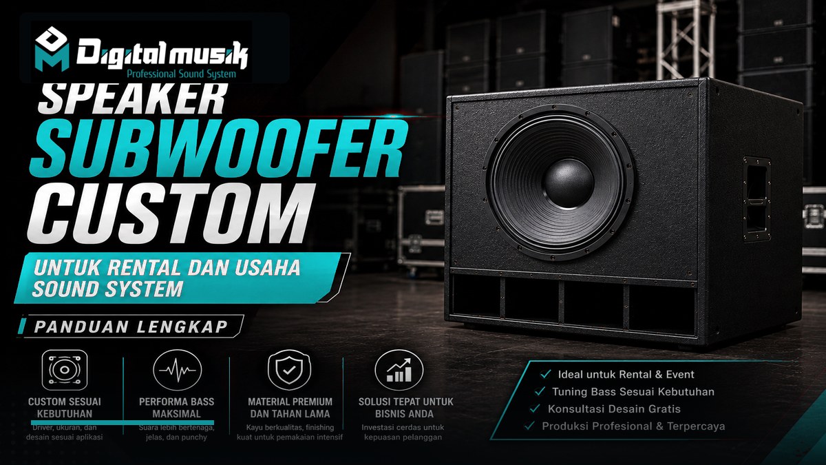 Speaker Subwoofer Custom untuk Rental dan Usaha Sound System: Panduan Lengkap