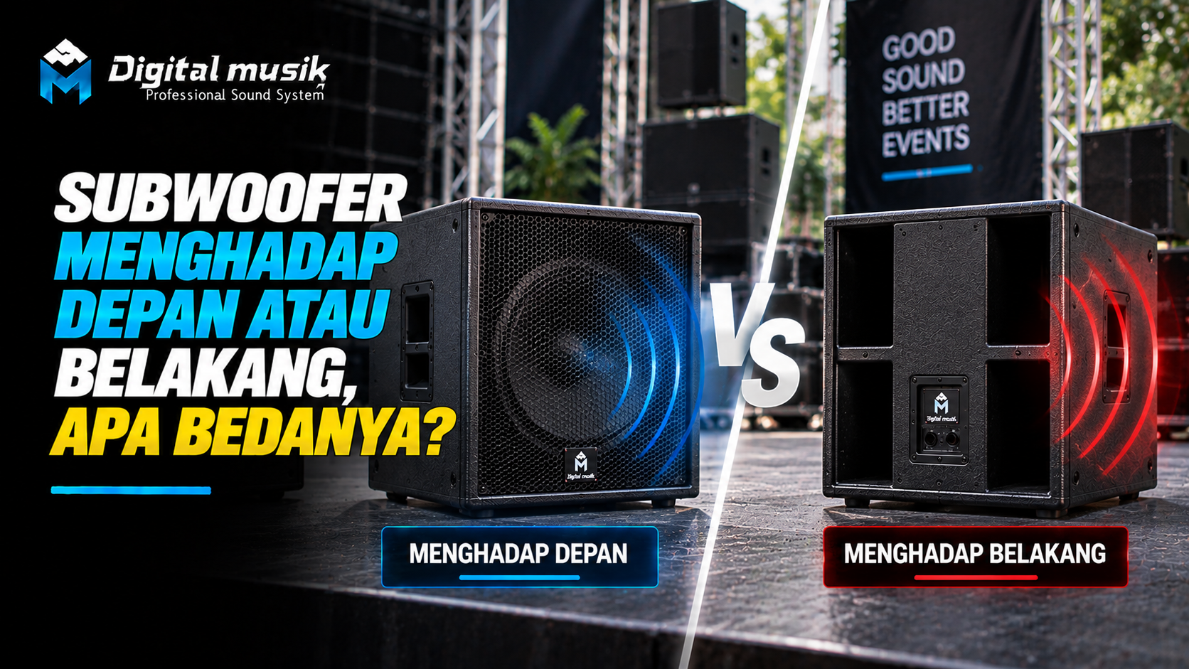 Subwoofer Menghadap Depan atau Belakang, Apa Bedanya?