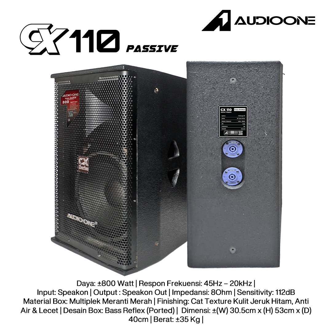 Audio One Speaker CX 10Inch Pasif 800W CX 110P