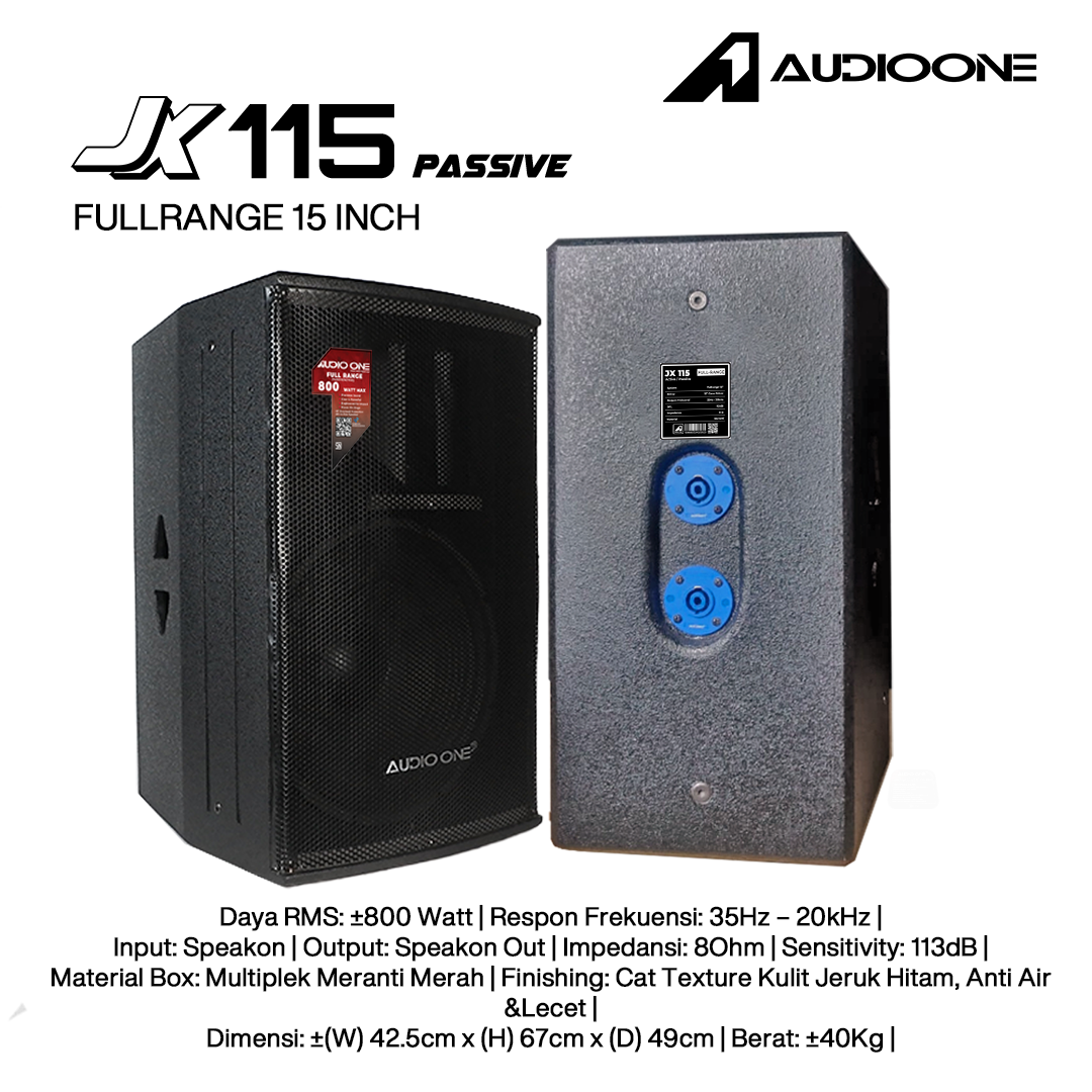 Audio One Speaker JX 15Inch Pasif 800W JX 115P